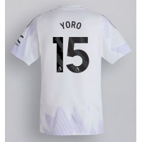 Stroje piłkarskie Manchester United Leny Yoro #15 Koszulka Wyjazdowej 2025-26 Krótki Rękaw